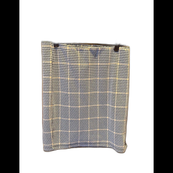 So Womens  Skirt Size Large Houndstooth Stretchy Elastic Waist Plaid Casual Work - Picture 1 of 7